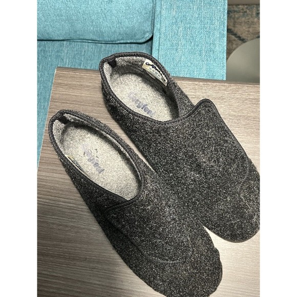 Cosyfeet Robbie Mens Slippers Gray Black Size 11 - Picture 4 of 14